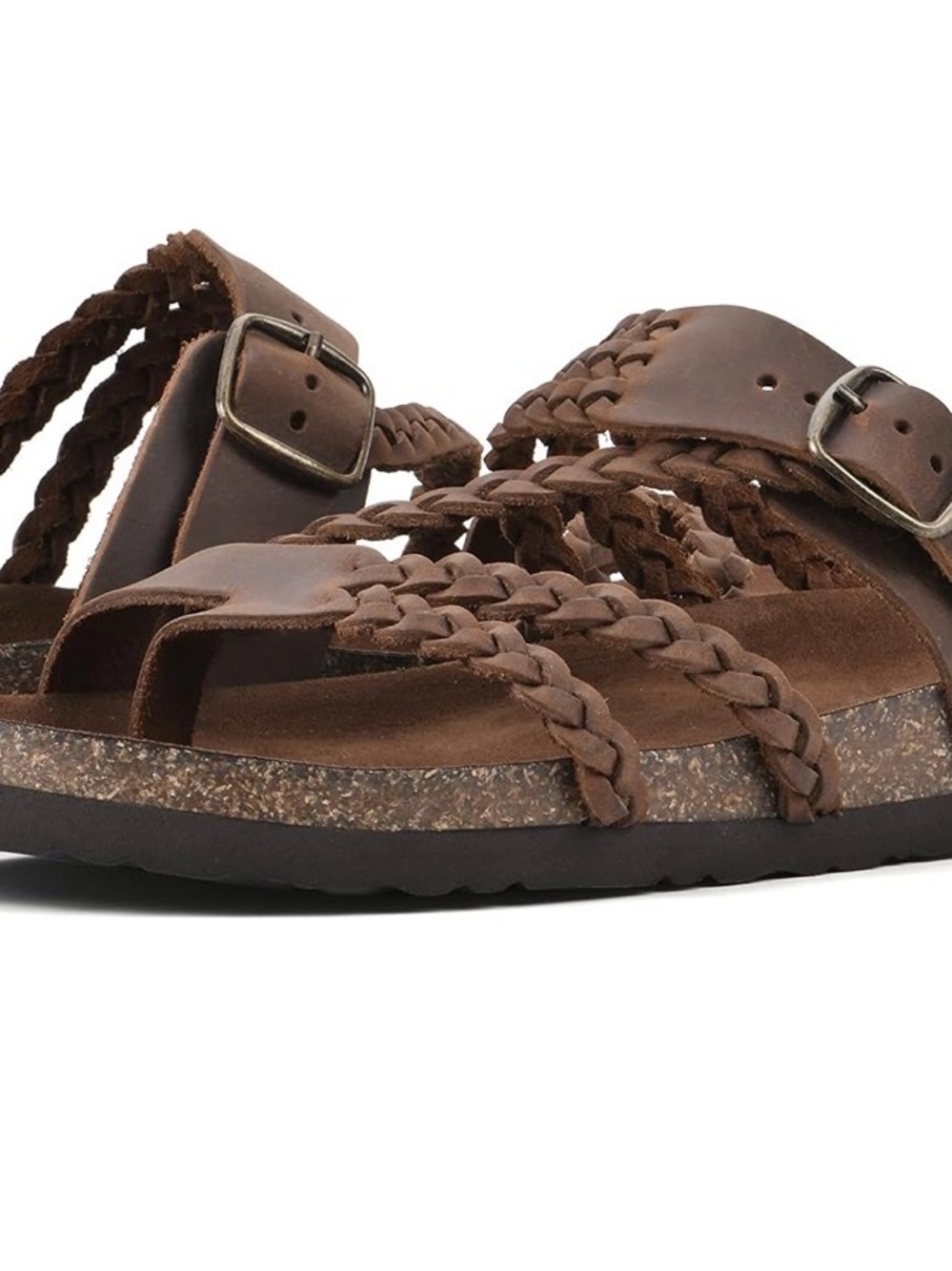 NWOT- White Mountain Women's Hayleigh Braided Footbed Sandal